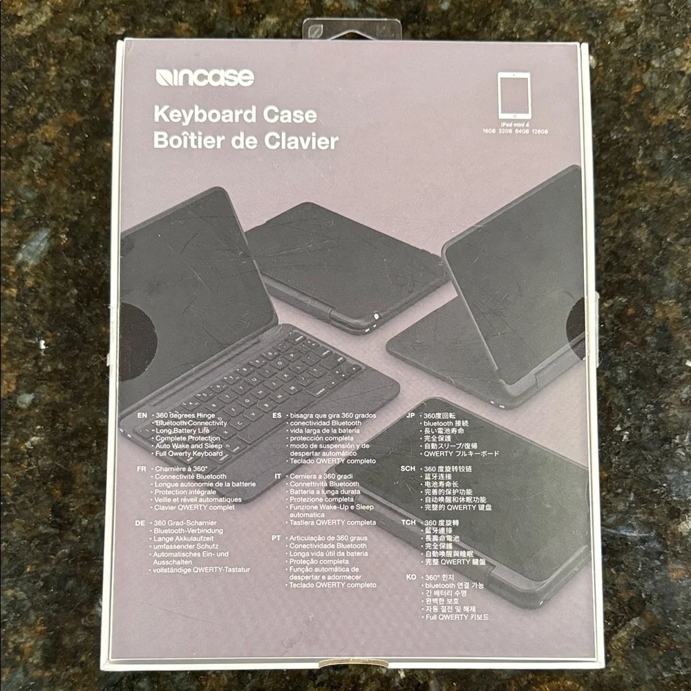Incase Black Bluetooth Keyboard Case for Tablet iPad Mini 4 NEW in packaging